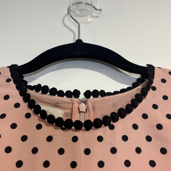 Hobbs London Maria Polka Dot Size 4 Blush Pink Fit & Flare Midi Dress - Picture 5 of 16